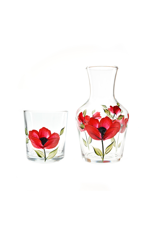 Poppy Carafe & Tumbler