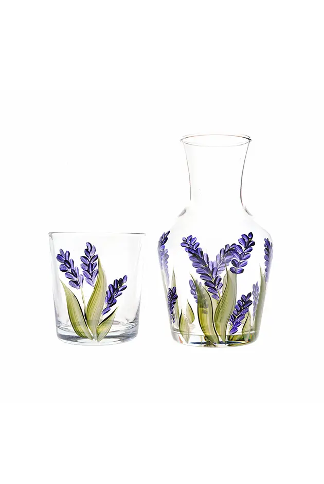 Violet Lavender Carafe & Tumbler Petra Palumbo