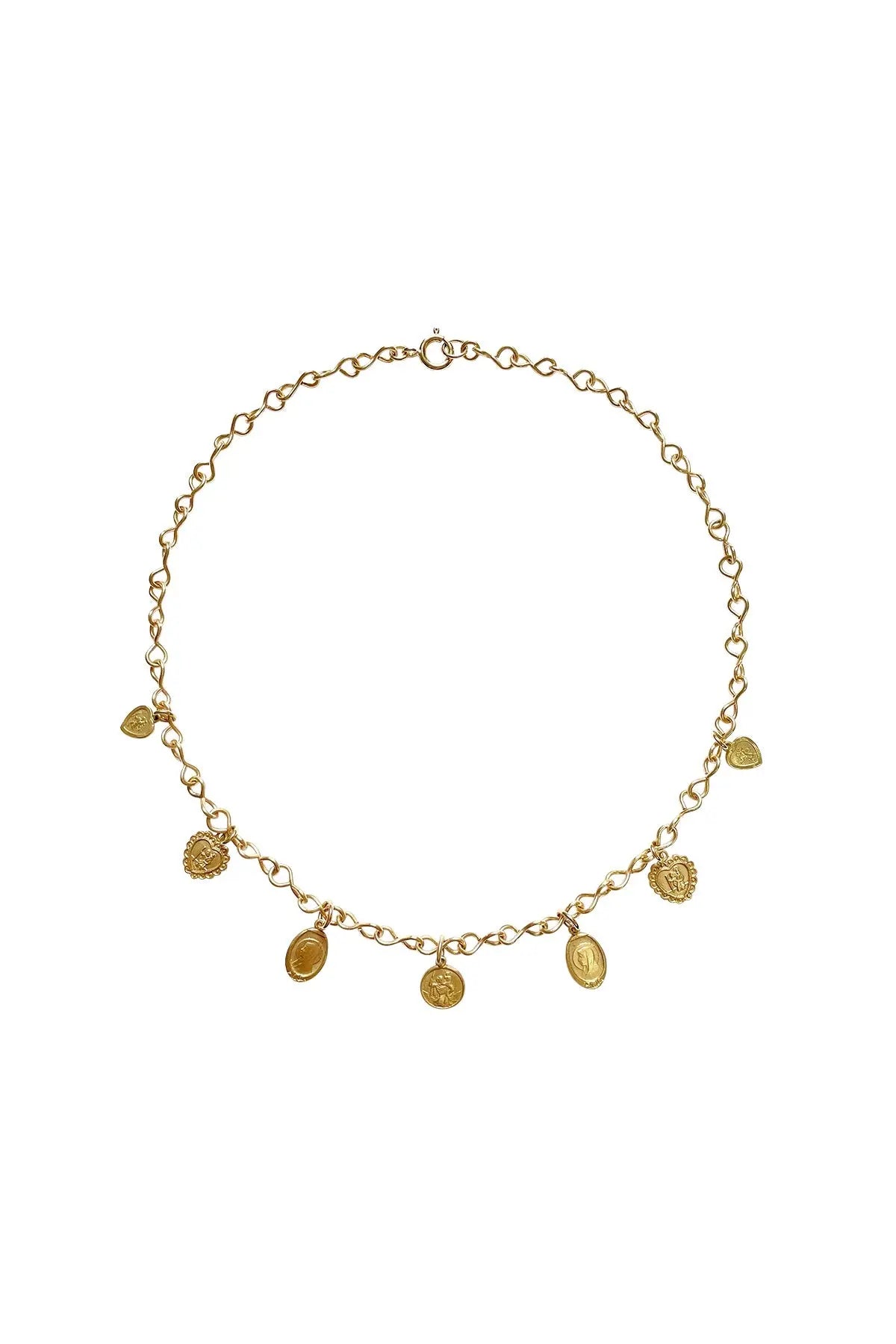 Medallion Infinity Charm Necklace Tara Turner