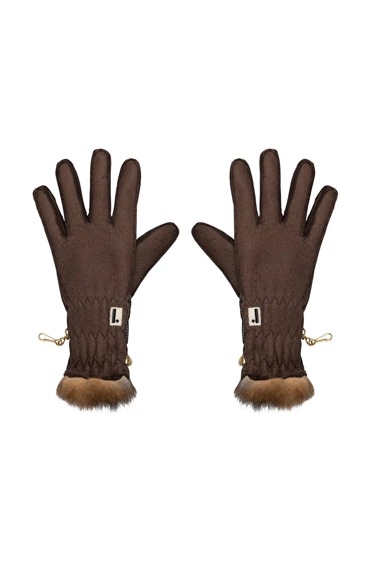 Men's Peccary Ski Gloves - Brown Piero Restelli