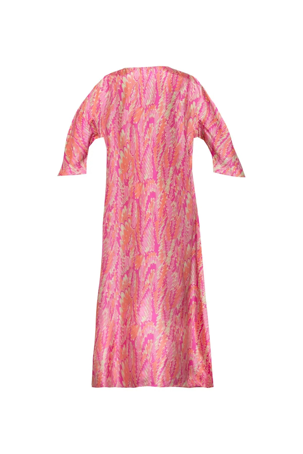 Lita Silk Kaftan - Pink Debonnaire