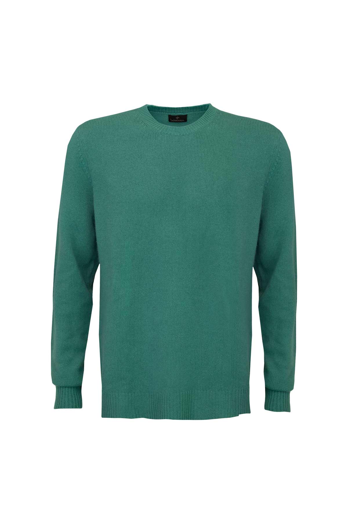 Men's Cashmere Jumper - North Sea Green Debonnaire