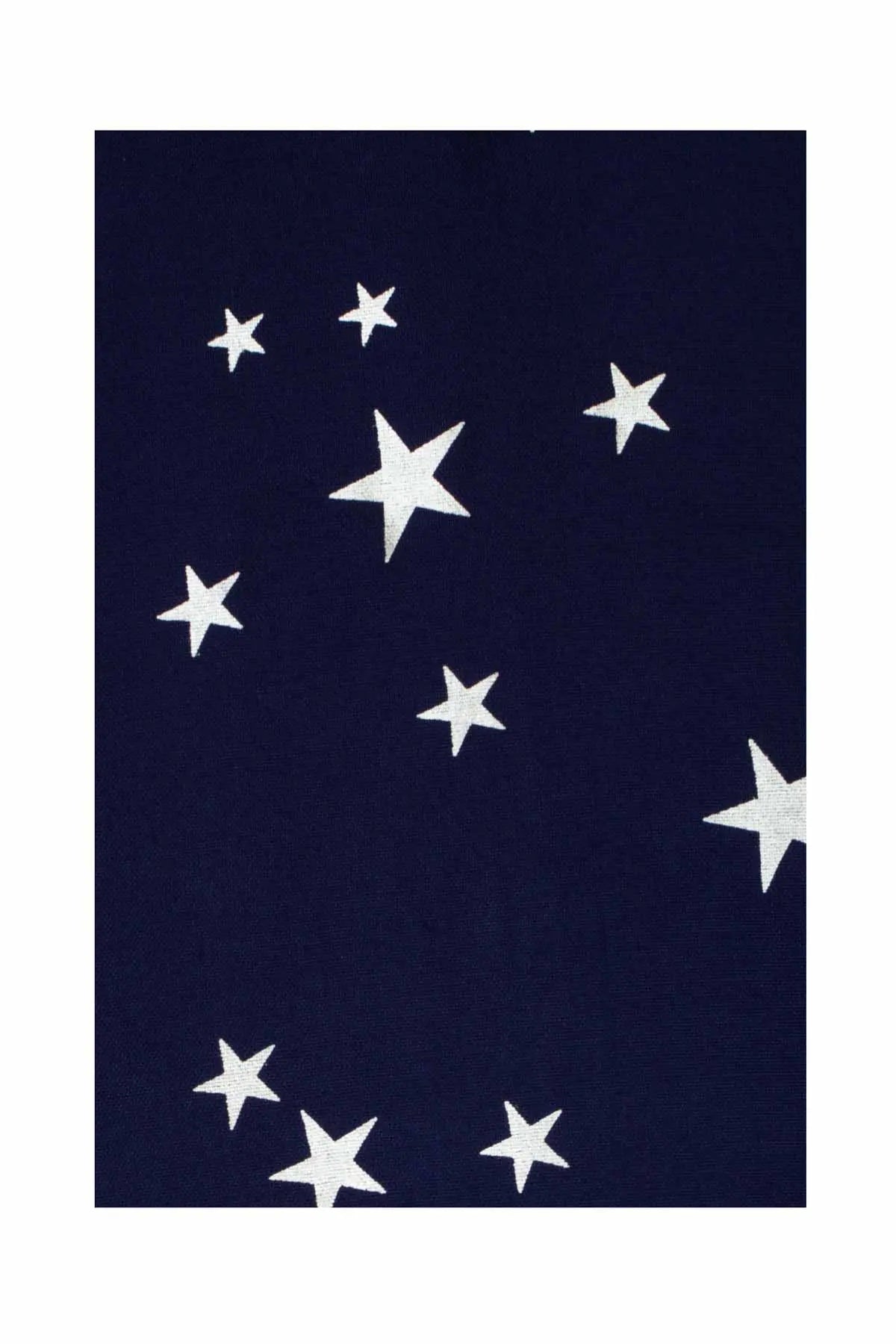 Off Shoulder Ruffle Dress - Navy Star Debonnaire