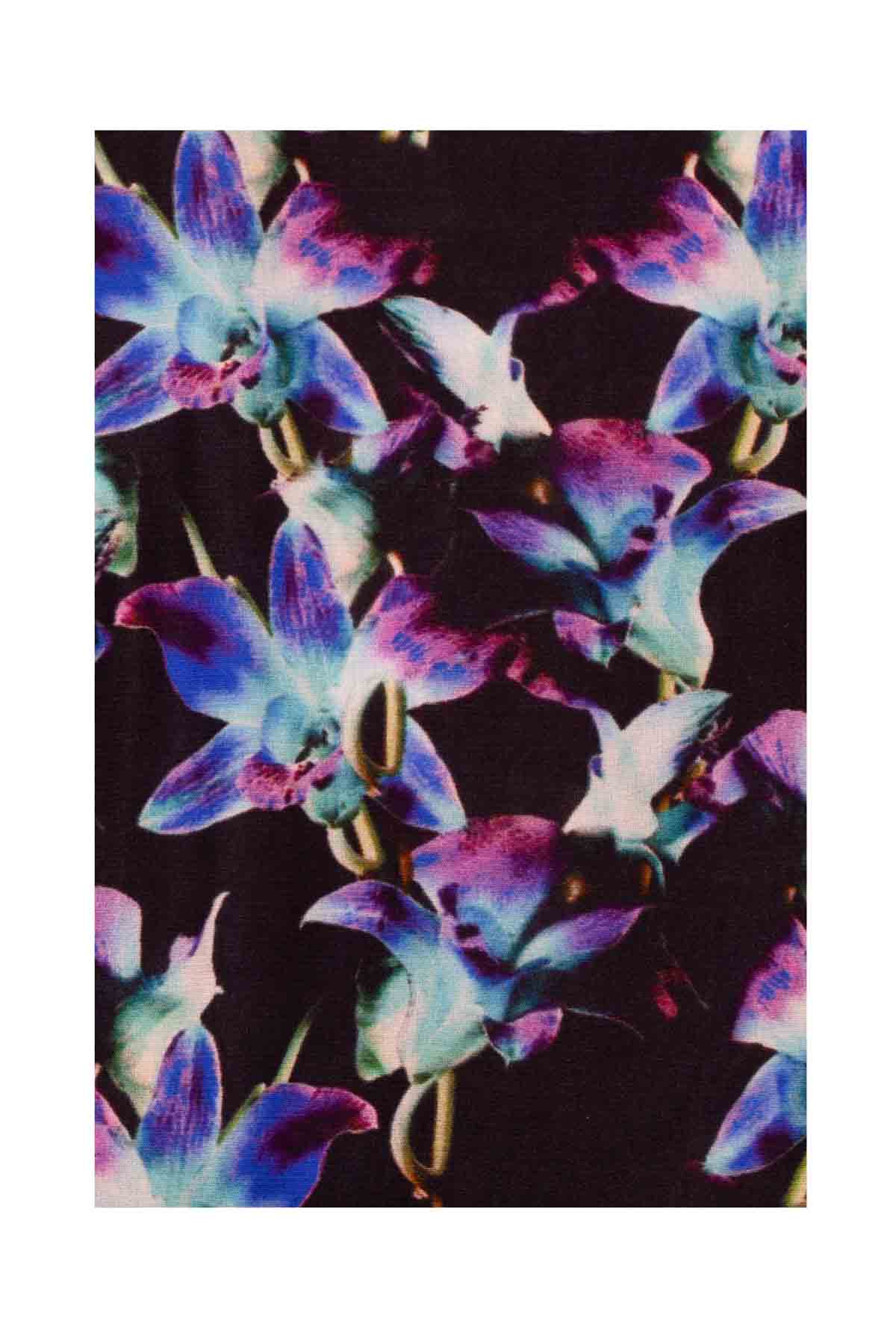 Silk Bugesha Dress - Black Orchid