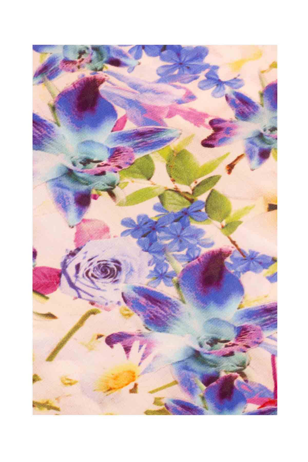 Silk Bugesha Dress - Multi Fleurs