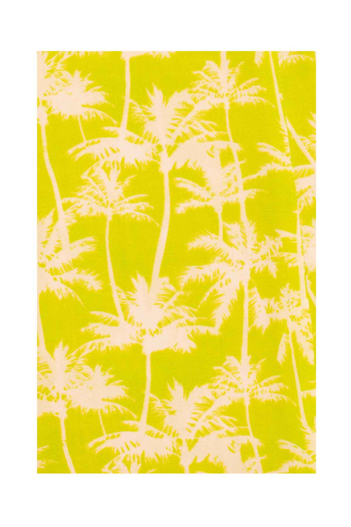Silk Bugesha Dress - Neon Palm