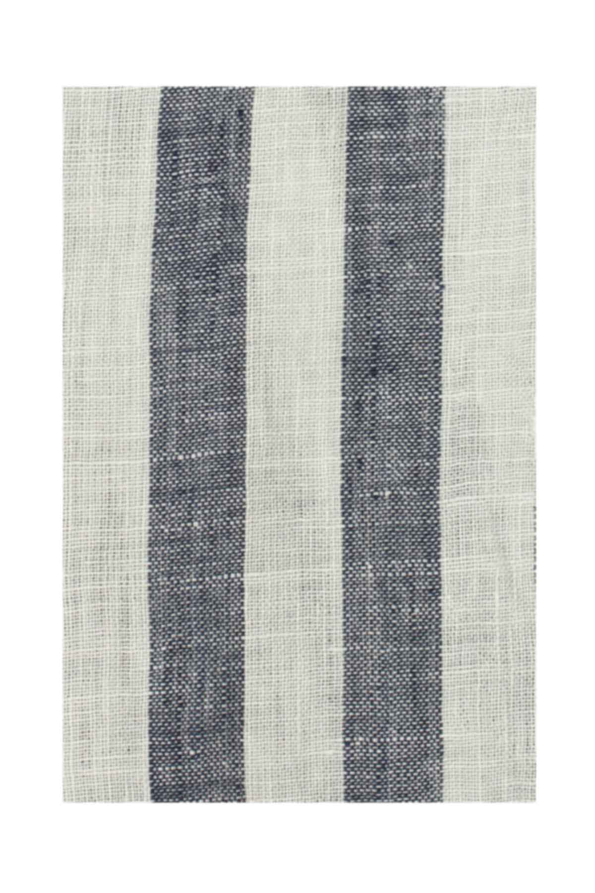 Monaco Stripe Linen Coat - Teal Eka