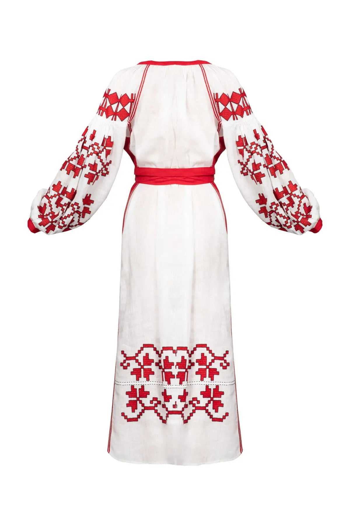 Tree Of Life Dress - Red & White Vita Kin