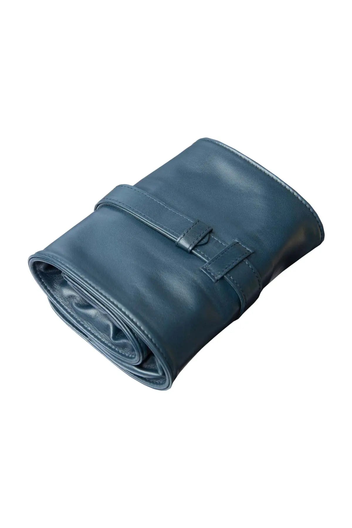 Lambskin Roll-Up Manicure Set - Blue Lorenzi