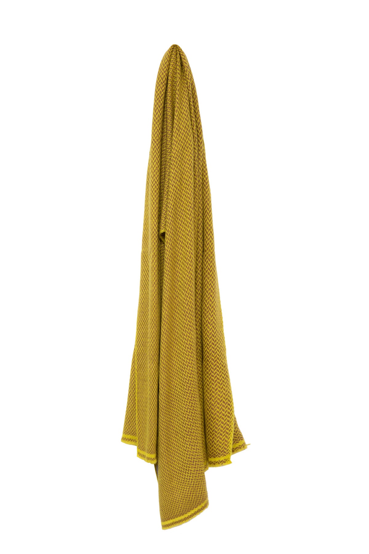 Nepalese Zig Zag Scarf - Yellow