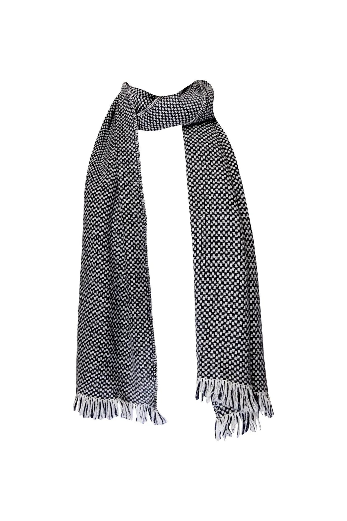 Men's Cashmere Star Shawl - Black The Holy Goat