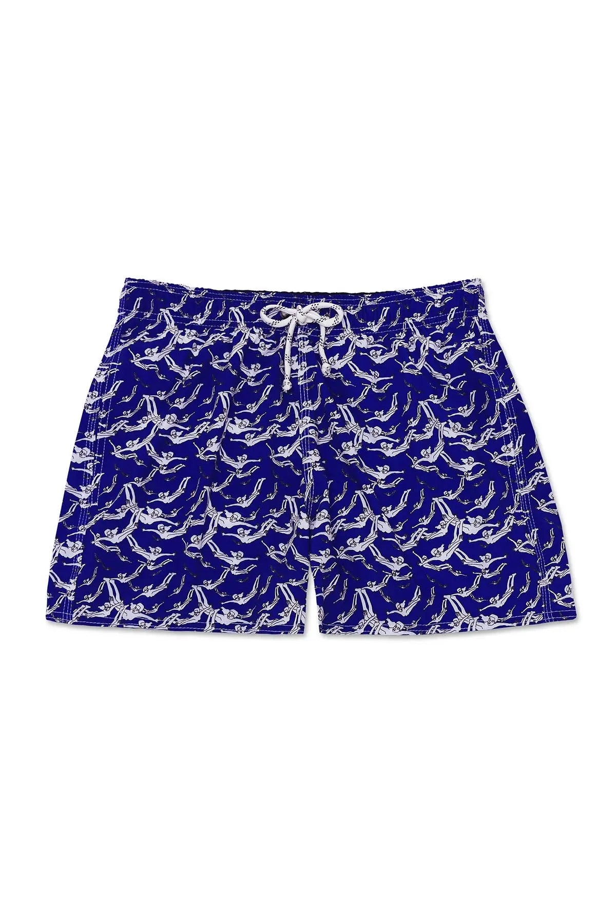 Men's Swimming Trunks - Blue Golden Showers Parioca