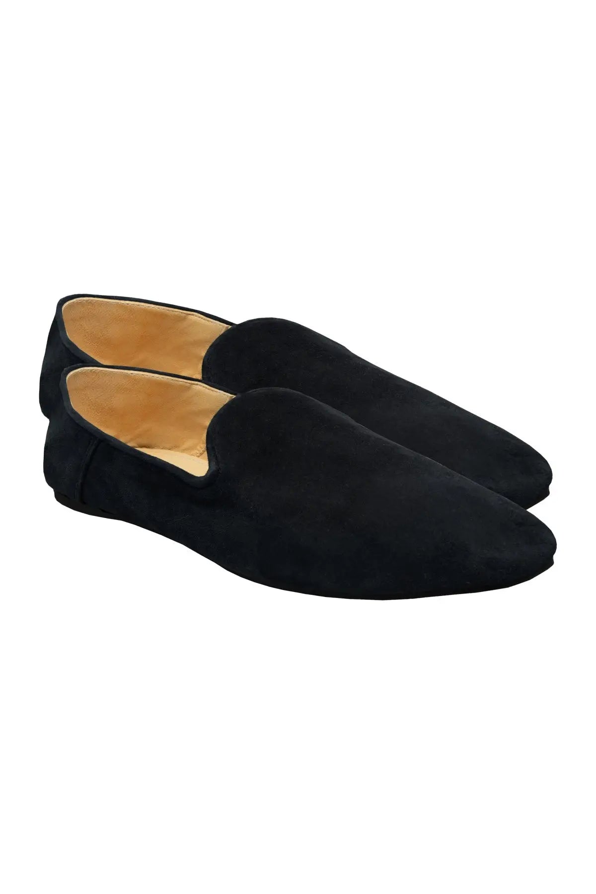 Suede Slippers - Black Liwan