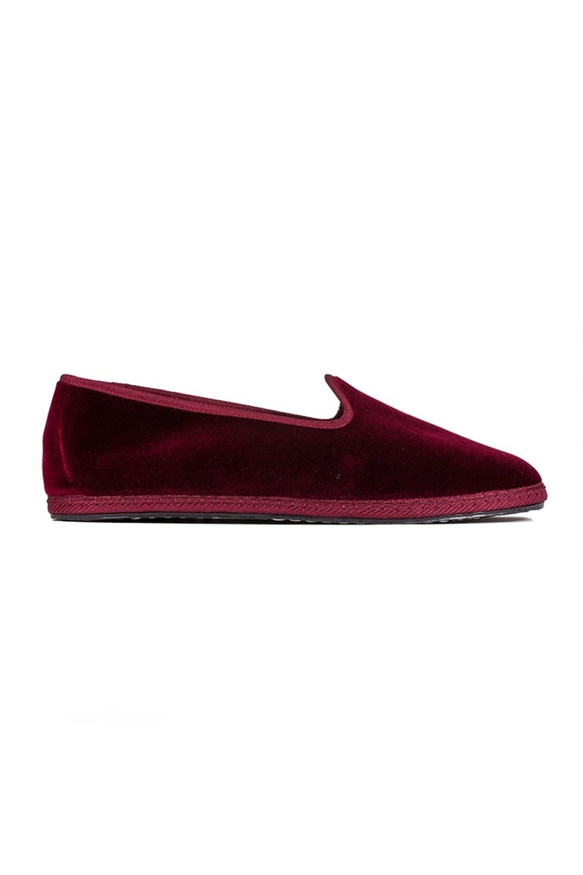 Venetian Velvet Slippers - Bordeaux