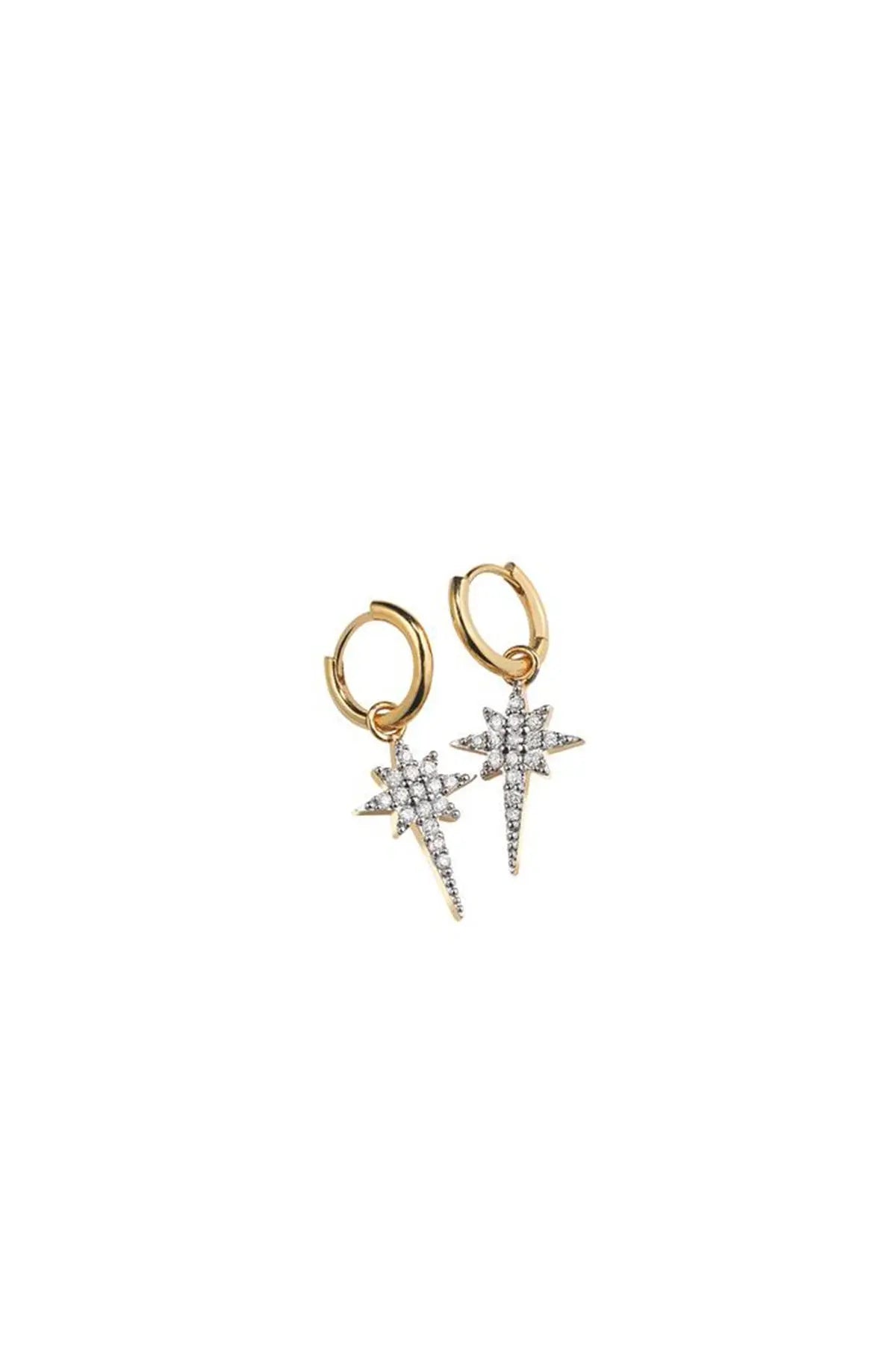 Fallen Star Hoop Earrings Sophie Lis