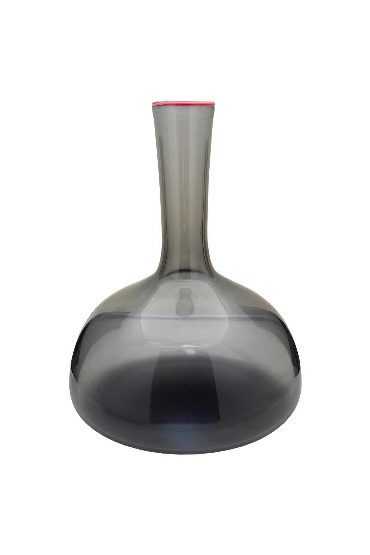 Roi Decanter - Grey & Pink Rim