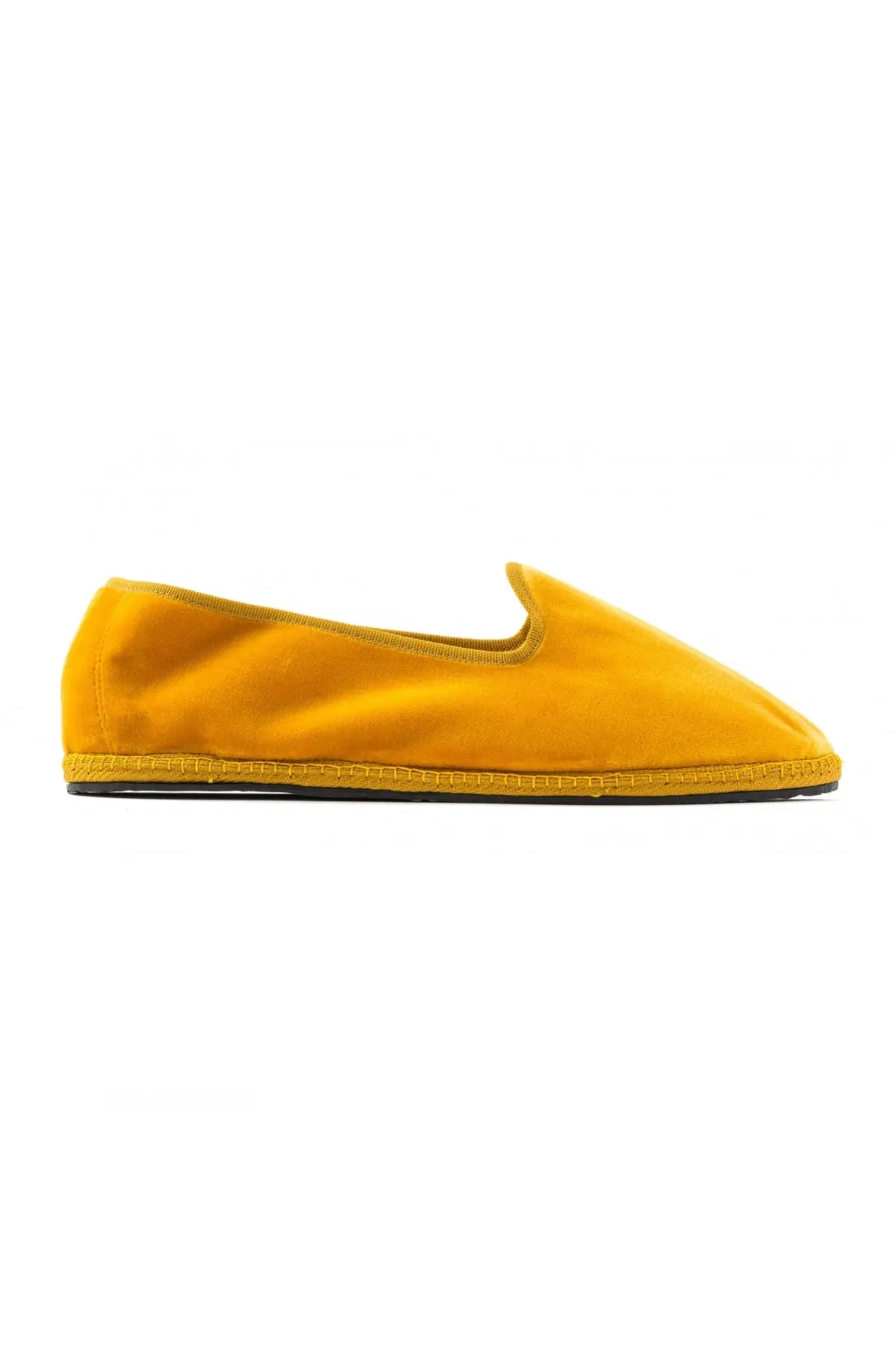 Venetian Velvet Slippers - Doge Dark Yellow Vibi Venezia