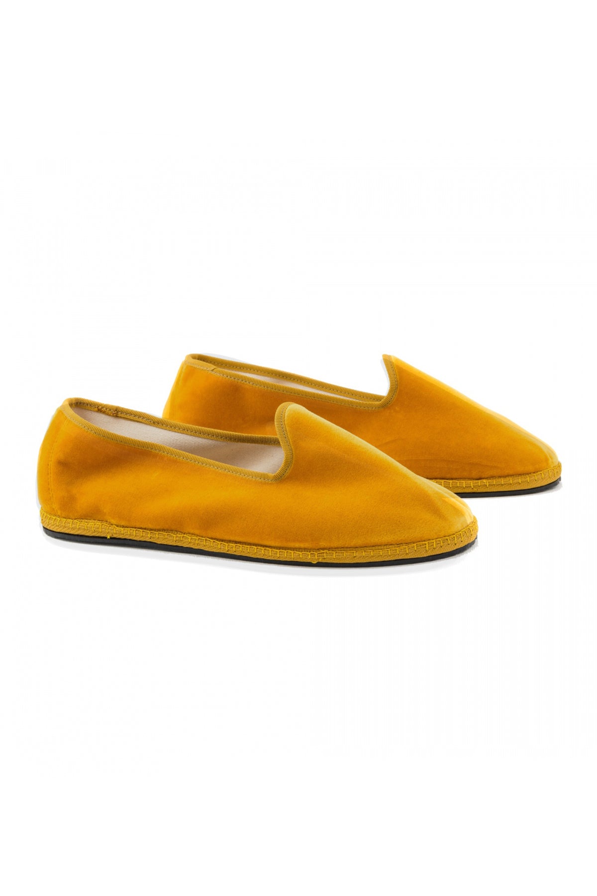 Venetian Velvet Slippers - Doge Dark Yellow