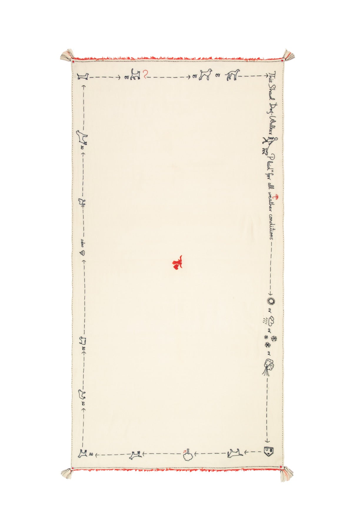 Dogwalker Shawl - Cream