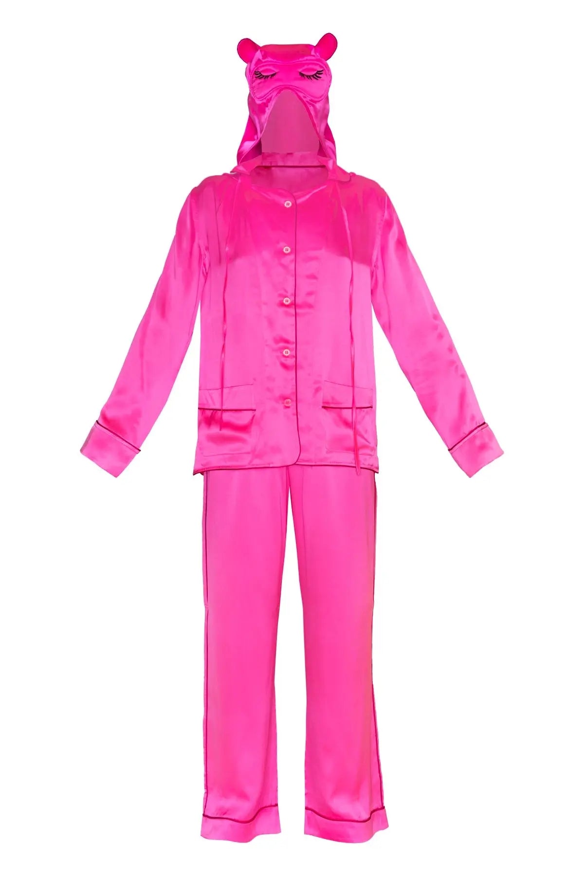 Silk Pyjama Set - Pink Debonnaire