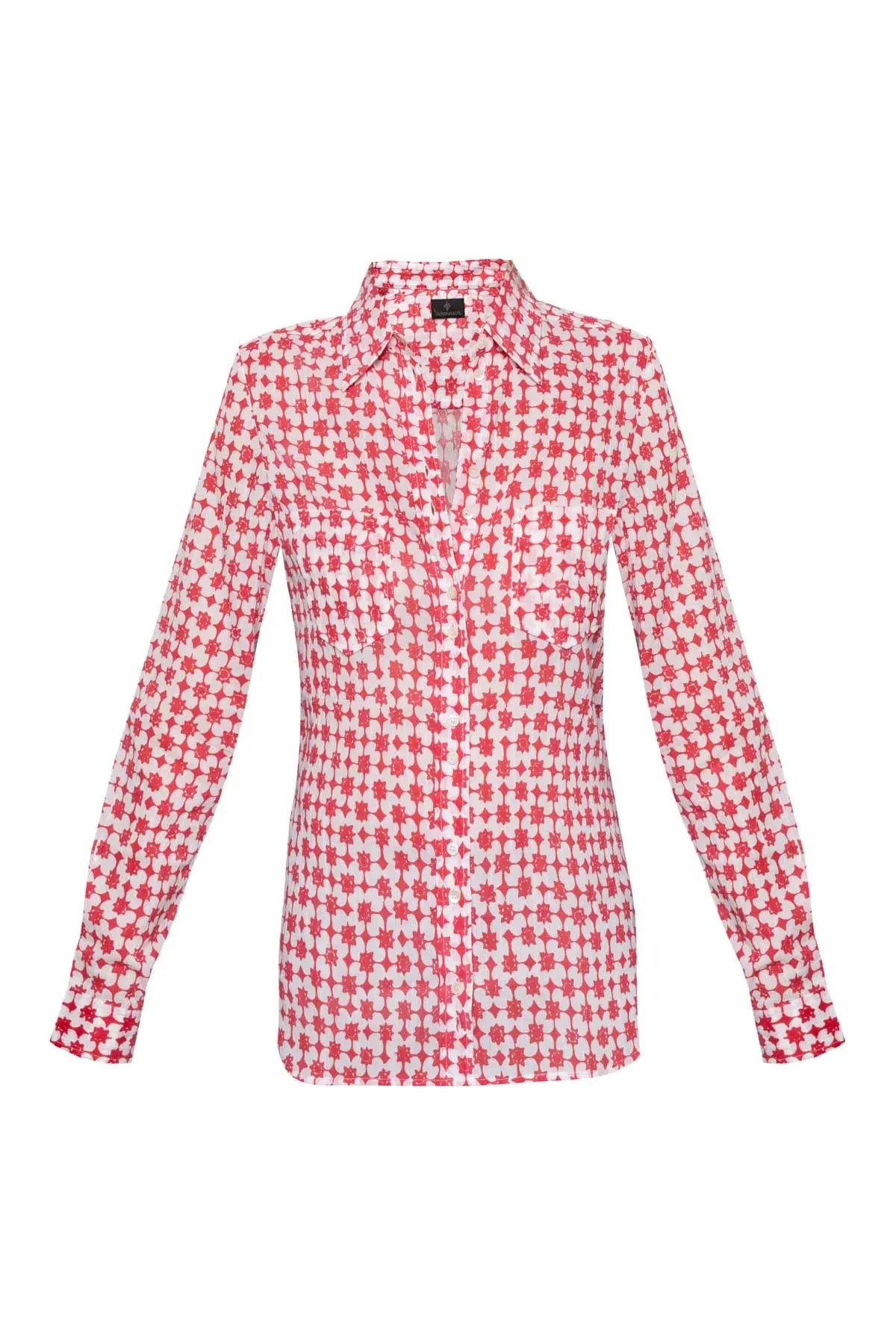 Women's Cotton Shirt - Red Star Debonnaire