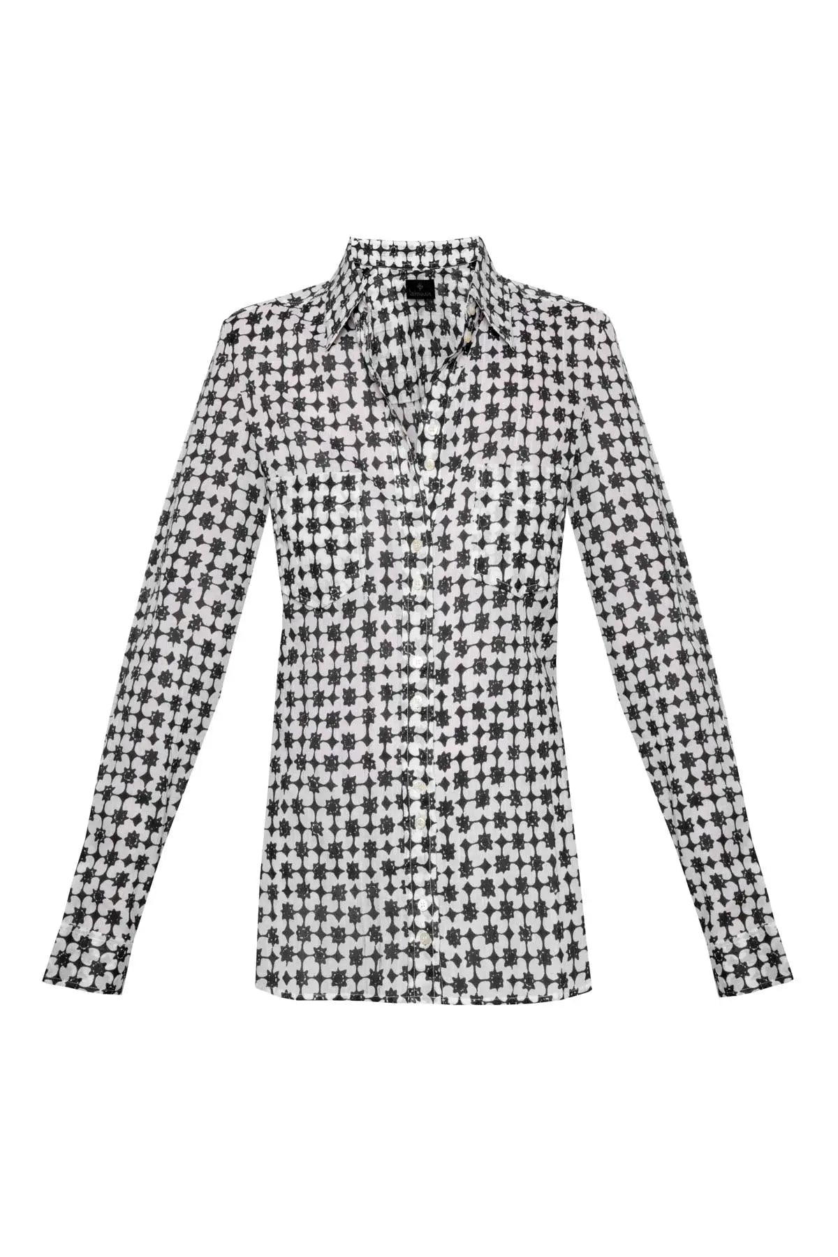 Women's Cotton Shirt - Black Star Debonnaire