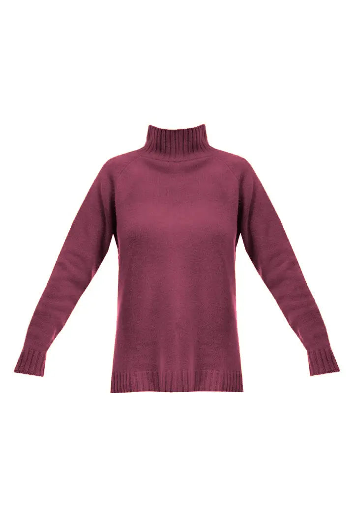 Turtleneck Jumper - Merlot The Elder Statesman