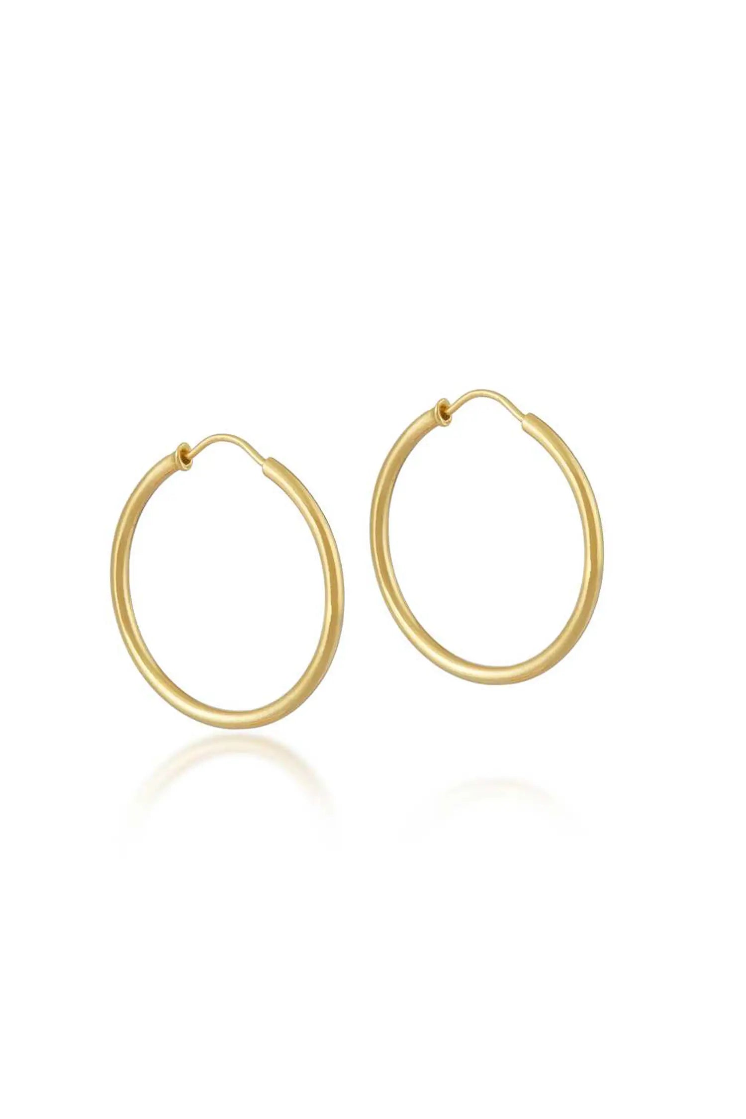 Gold Hoop Earrings - Fine Theodora Warre