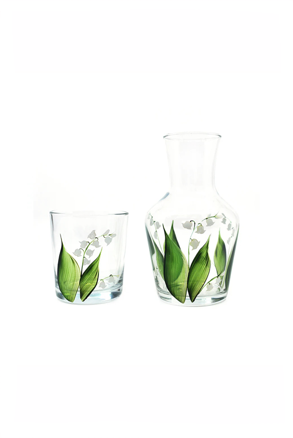 Lily of The Valley Carafe & Tumbler