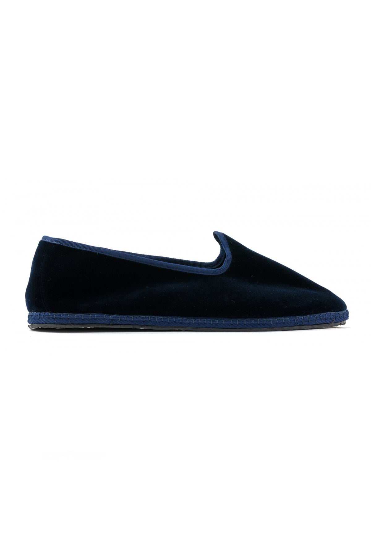 Venetian Velvet Slippers - Navy