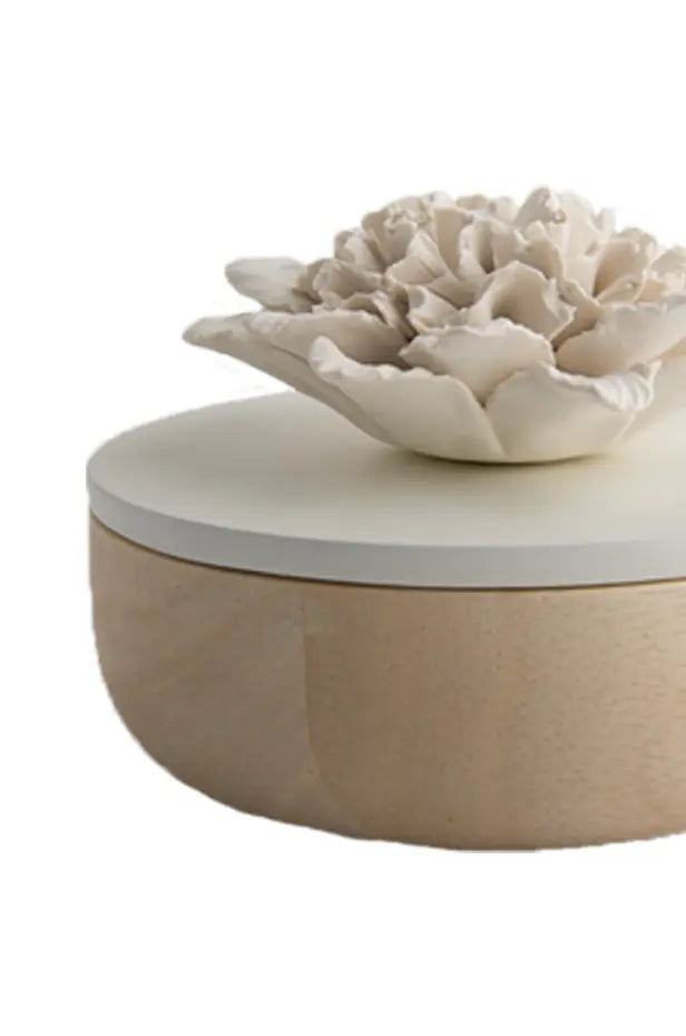 Large White Petal Box Objet Luxe