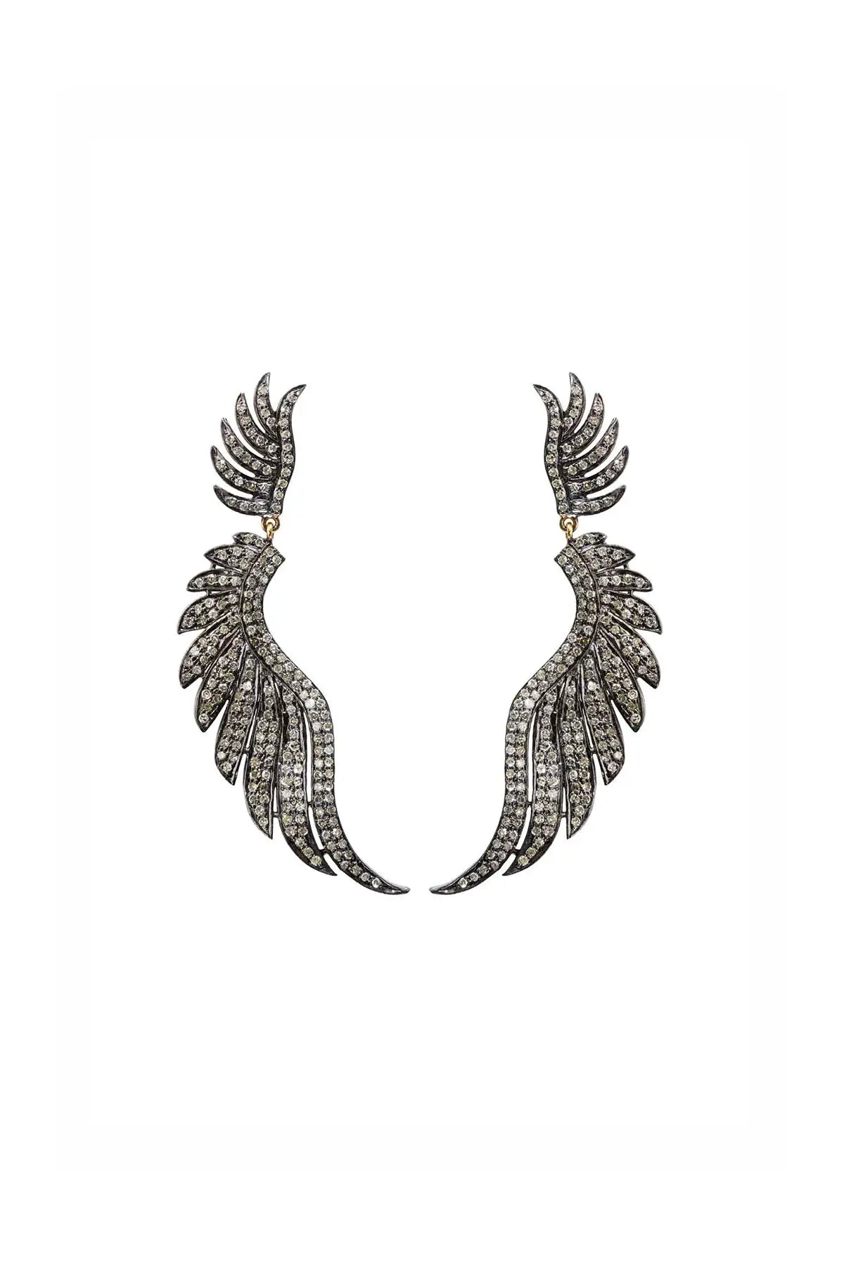 Diamond Wing Earrings The Gem Palace