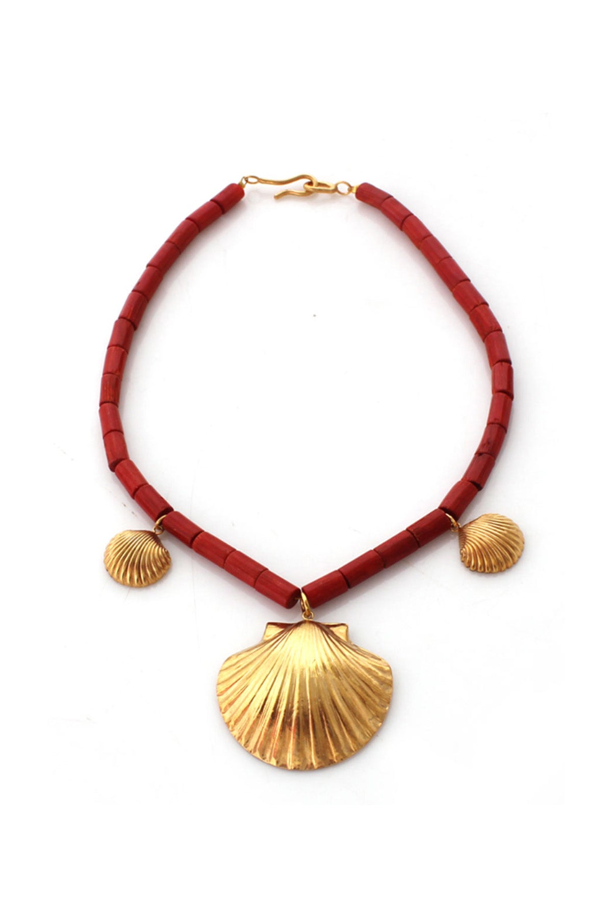 Athena Coral Gold Necklace