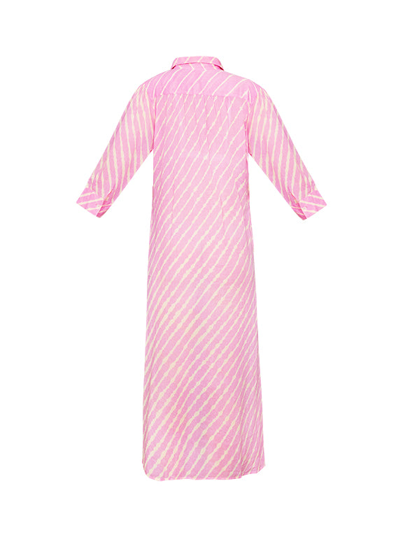 Masako Dress - Tye Dye Pink