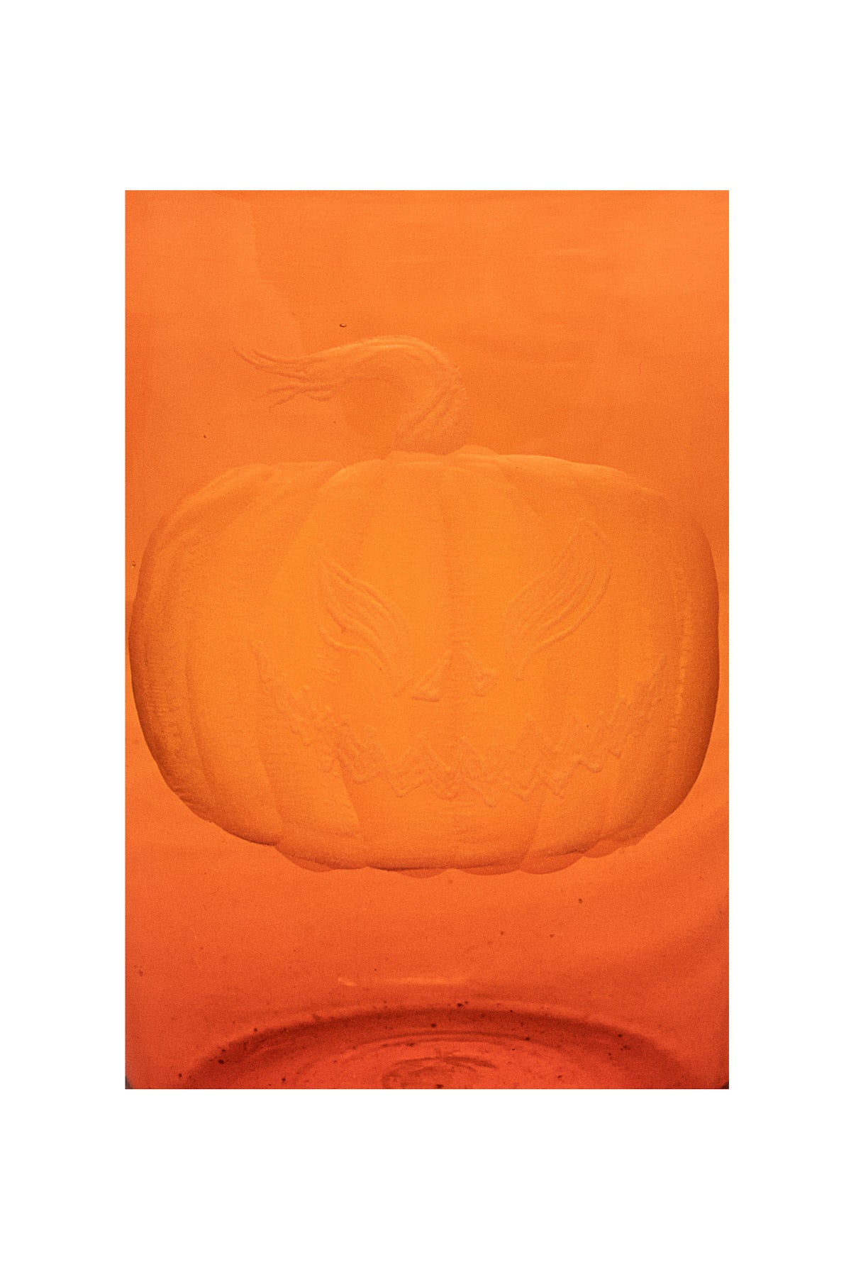Vaso Glass- Pumpkin engraving