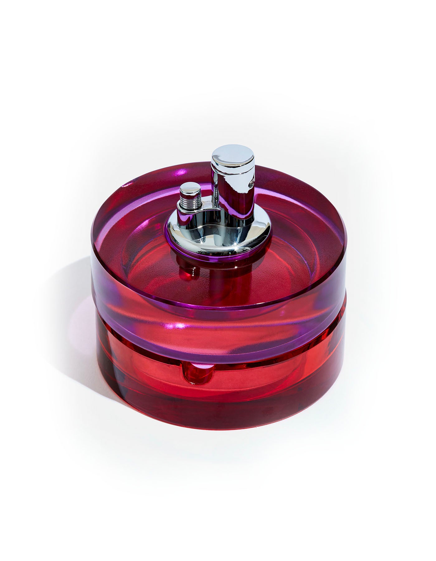 Glass Table Top Lighter - Berry