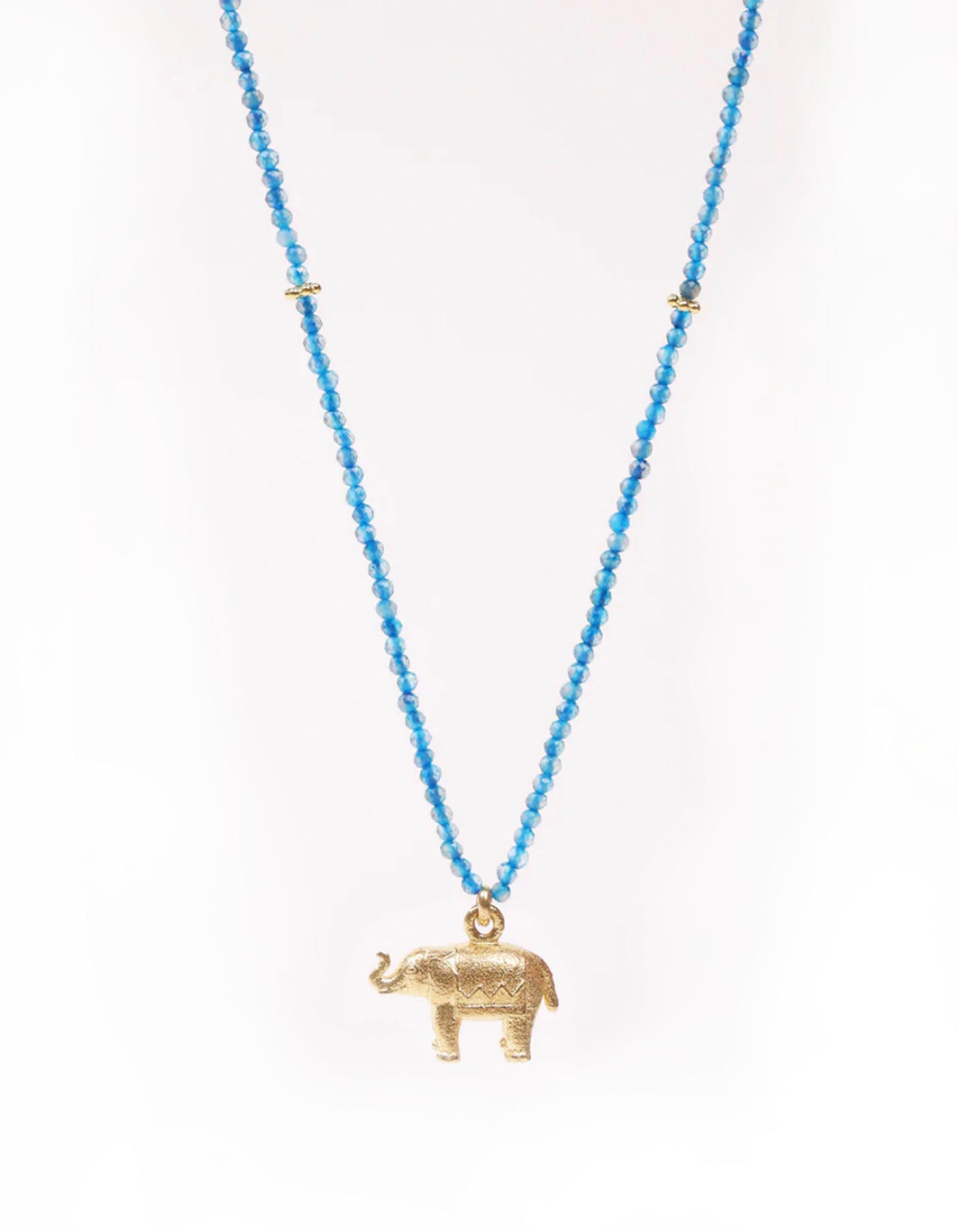 Elephant Necklace - Apatite