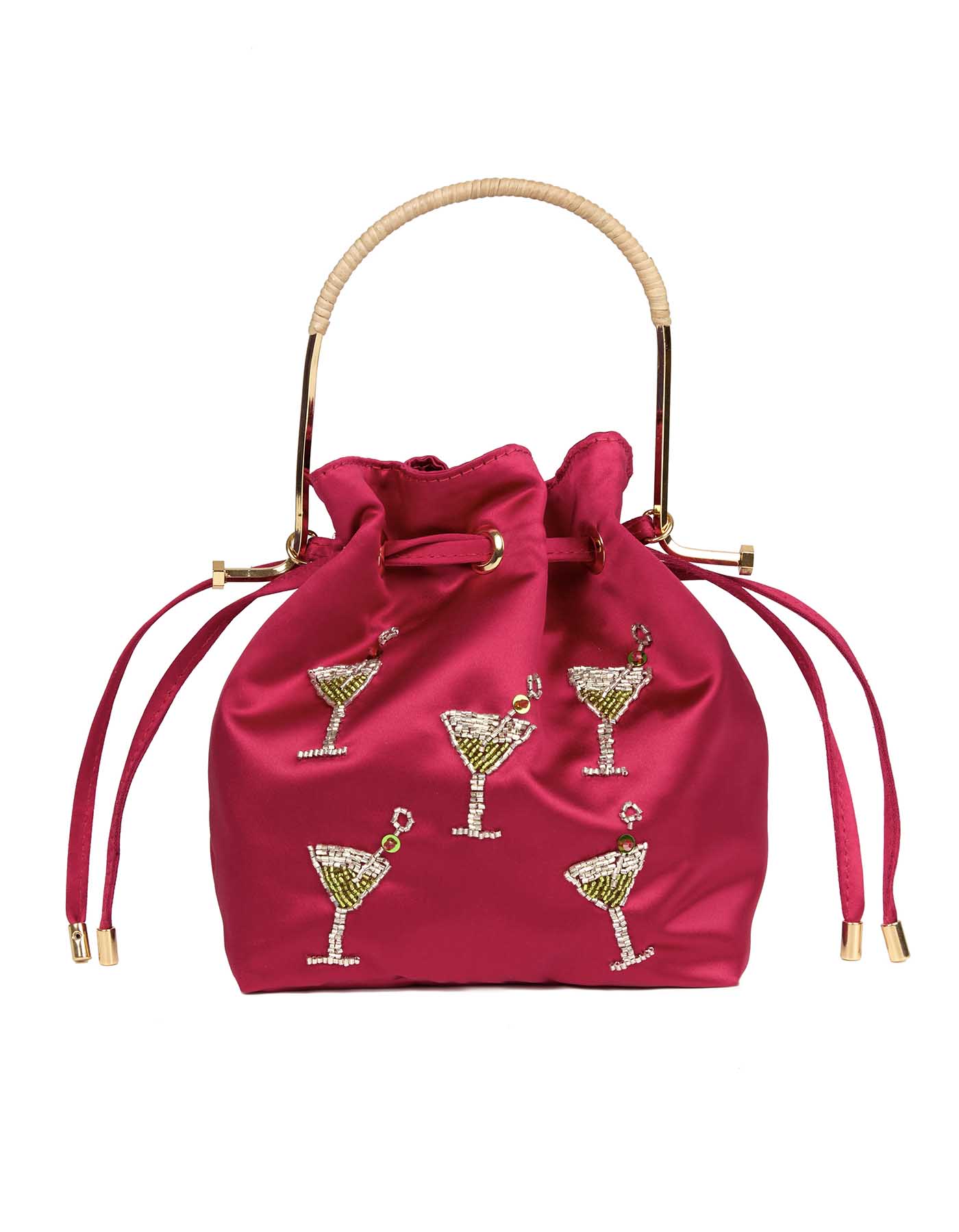 Bel Cetim Satin Cocktail Bag