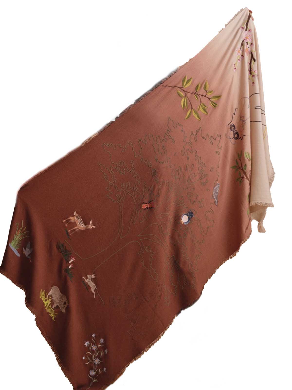 Forest Shawl - Brown Degrade