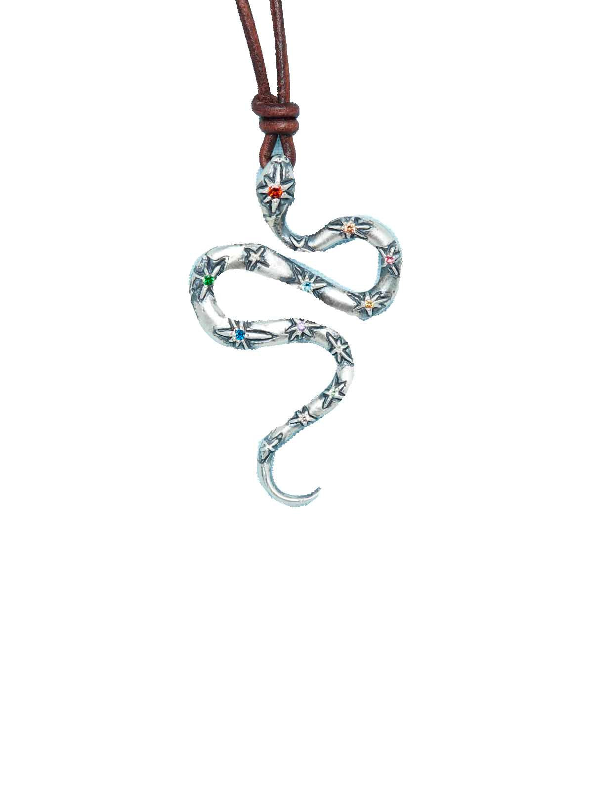 Sissou Snake Pendant - Silver