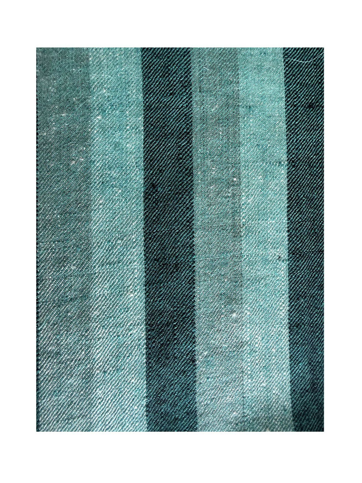 Tone on Tone Stripe Pashmina Shawl - Forest