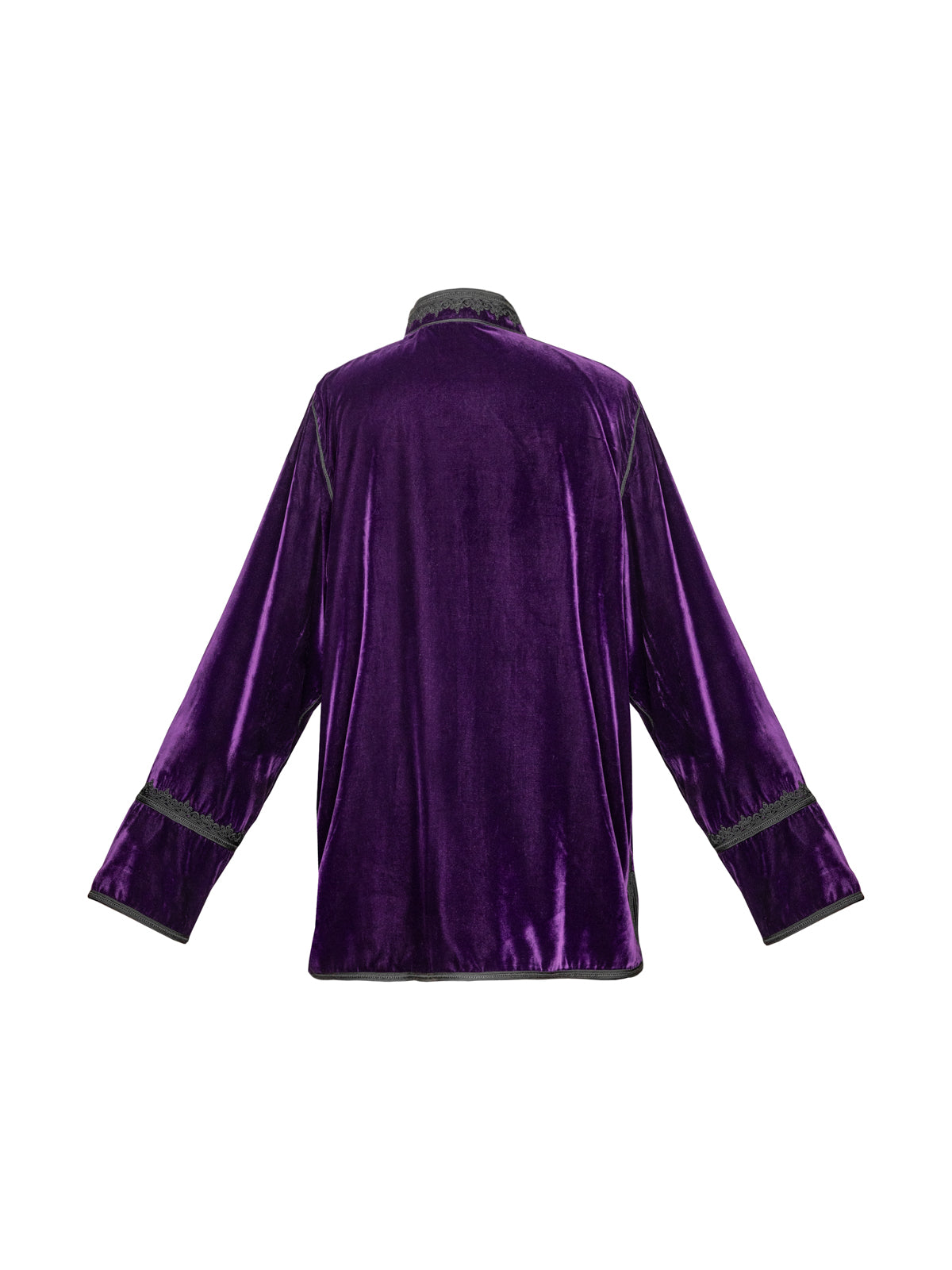 Men's Moroccan Velvet Jacket - Purple