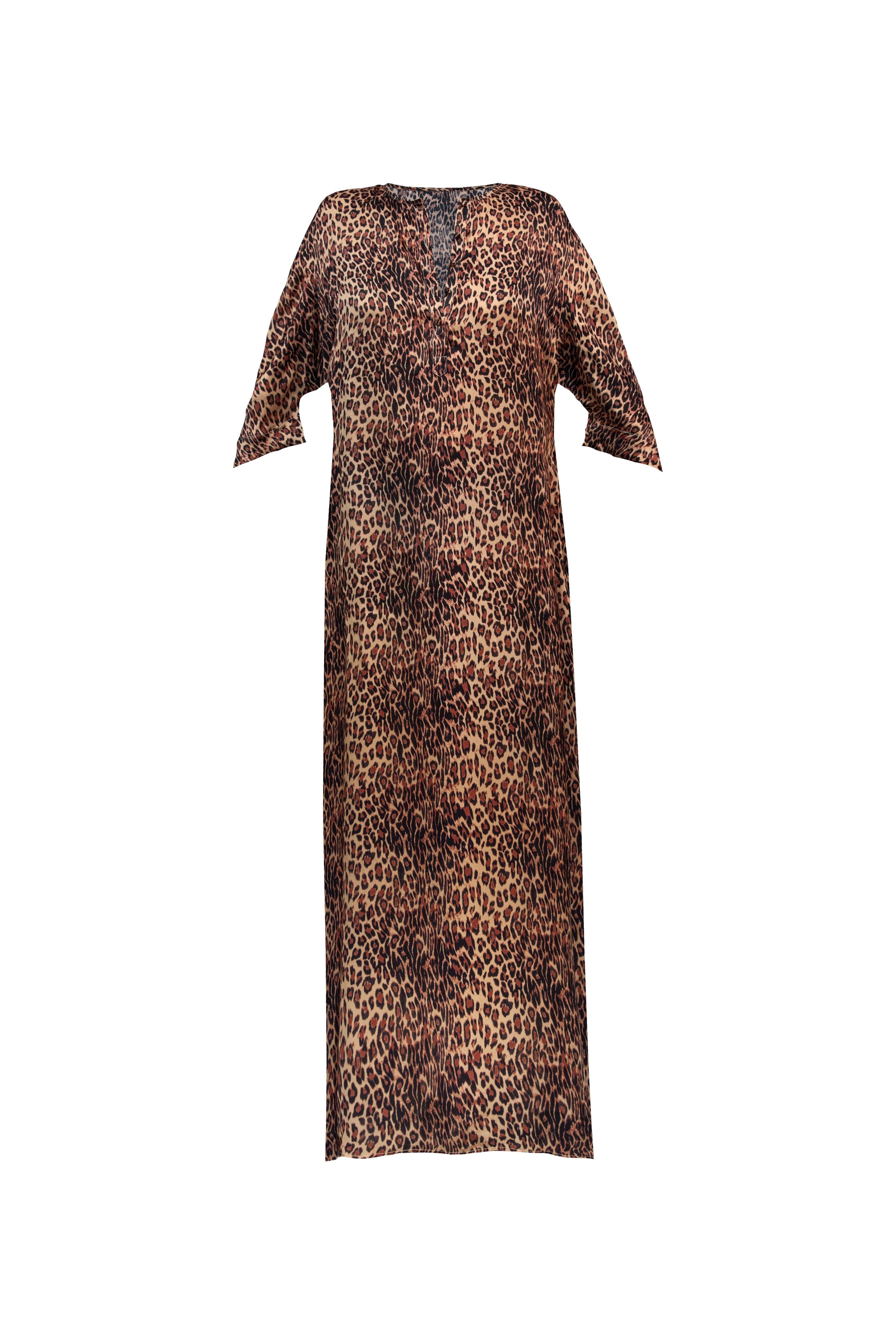 Leopard Silk Lita Kaftan