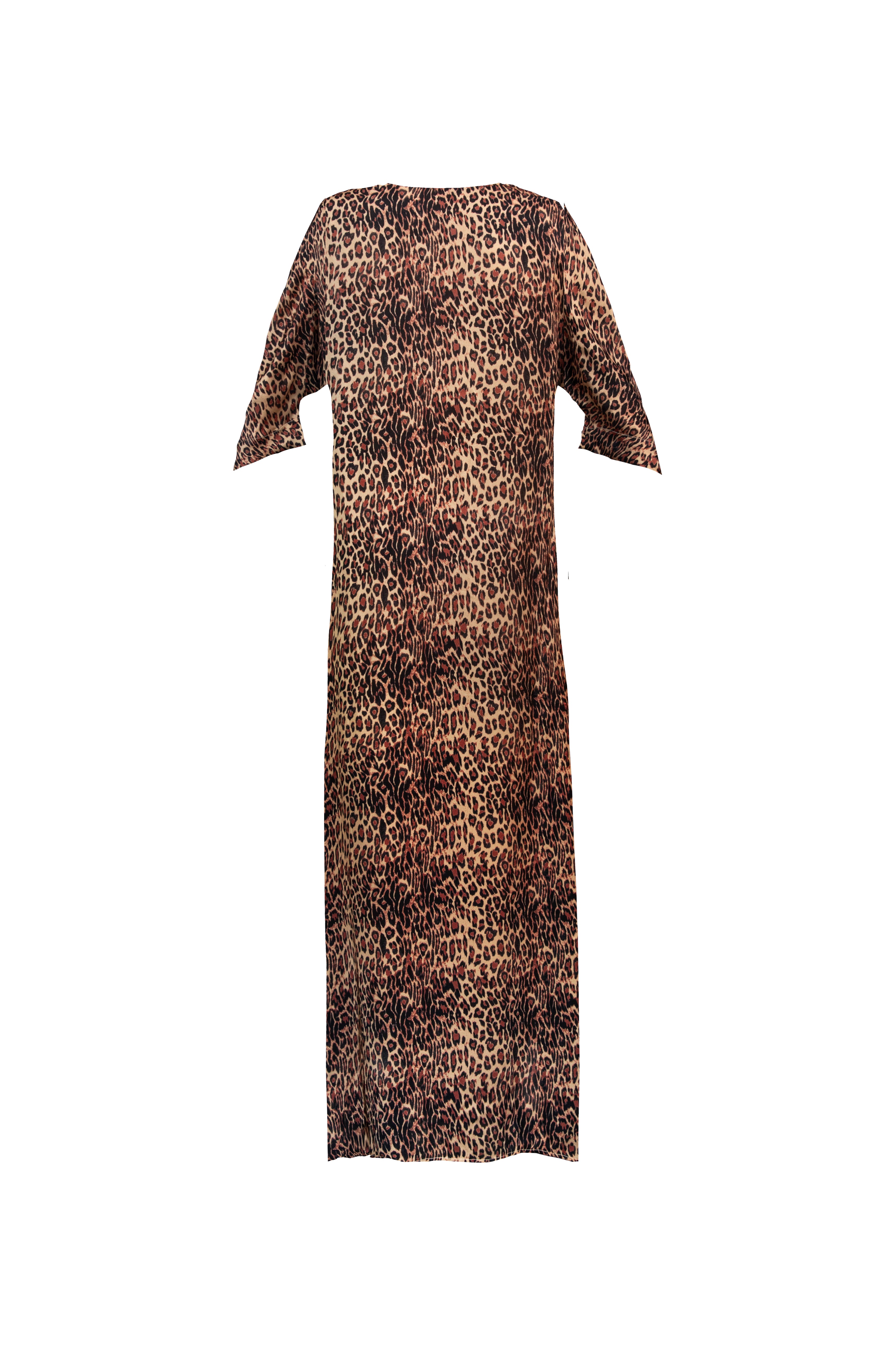 Leopard Silk Lita Kaftan