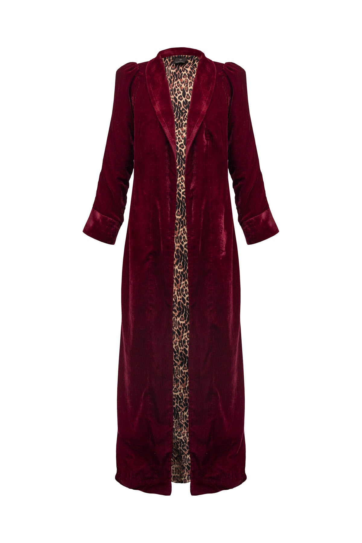 Velvet Coat - Burgundy