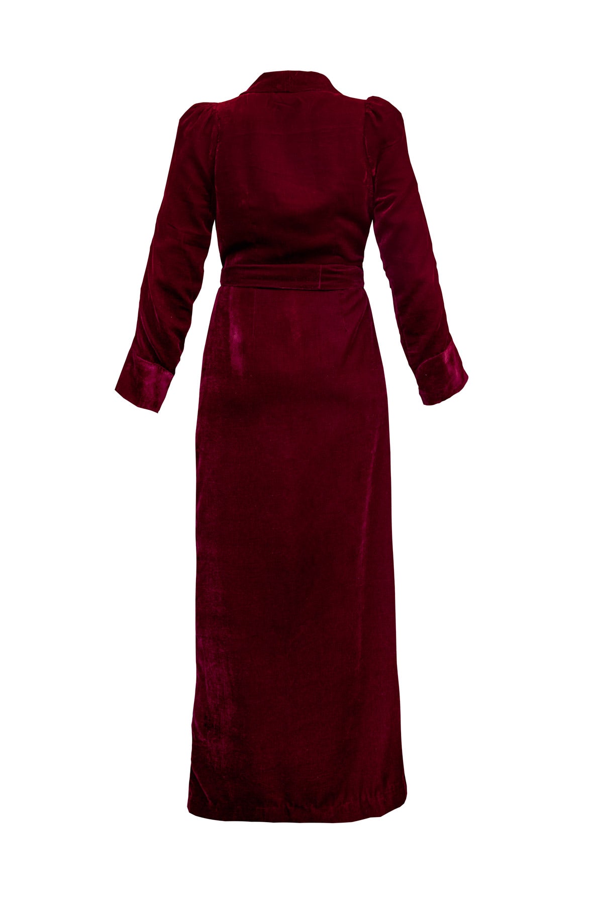 Velvet Coat - Burgundy