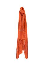 Load image into Gallery viewer, Border Embroidered Cashmere Pashmina Shawl - Burnt Orange