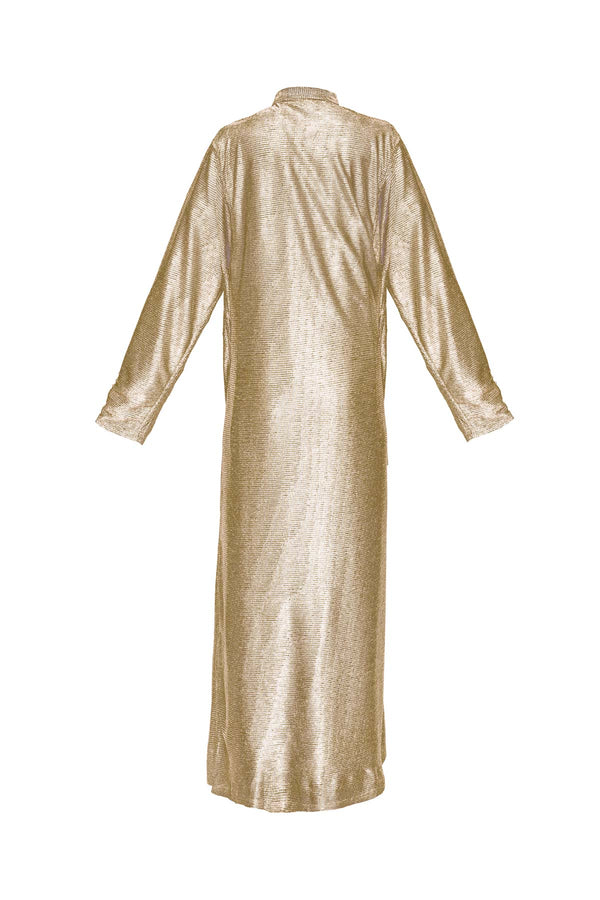 Metallic Lurex Cover up - Gold