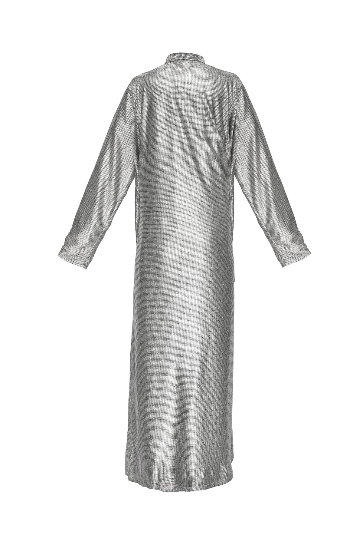 Metallic Lurex Cover up - Silver