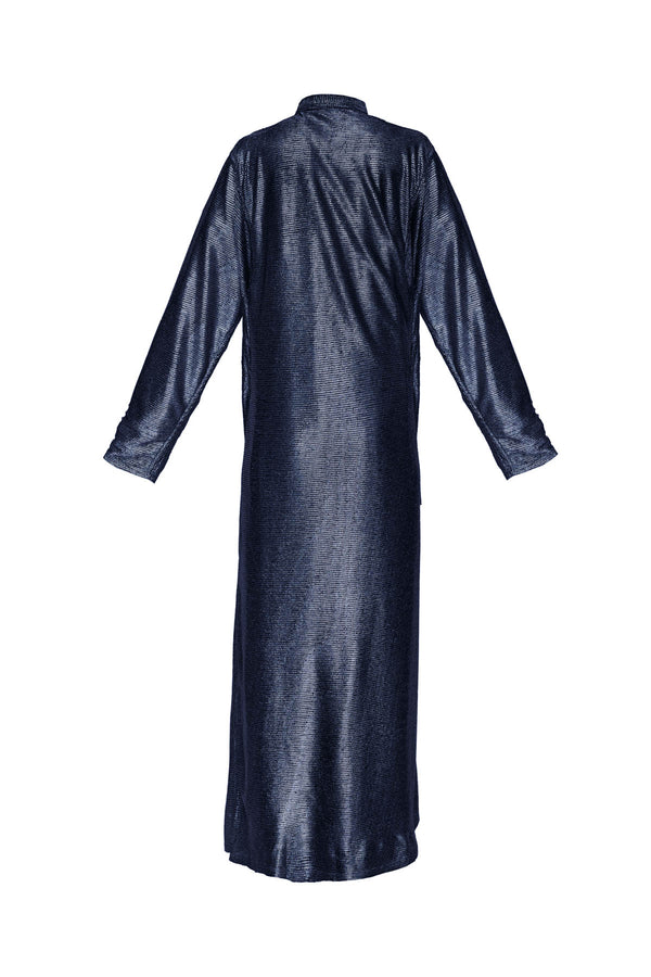 Metallic Lurex Cover up - Midnight Blue